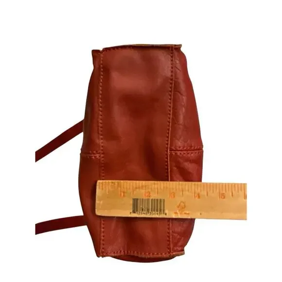 The Sak Silverlake Red Leather Crossbody Shoulder Bag Studs Boho Moto Fob Charm - Picture 15 of 16